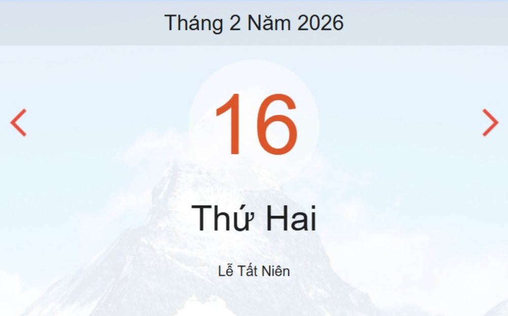 Xem lịch âm dương hôm nay 16/2