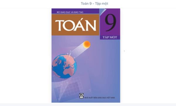 [TẢI Ebook] Sách Giáo Khoa Toán 9 (Tập 1, 2) PDF FULL