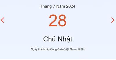 Lịch âm 28/7 - Âm lịch hôm nay 28/7/2024 nhanh và chính xác nhất