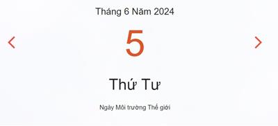 Lịch âm 5/6 - Âm lịch hôm nay 5/6 nhanh và chính xác - lịch vạn niên 5/6/2024