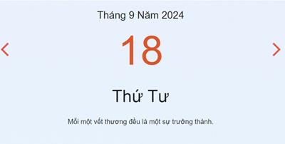 Lịch âm 18/9 - Âm lịch hôm nay ngày 18/9/2024 chính xác - lịch vạn niên 18/9/2024