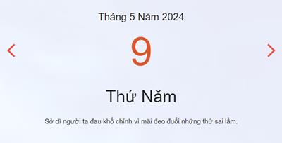 Lịch âm 9/5 - Âm lịch hôm nay 9/5 nhanh chóng, chính xác - lịch vạn niên 9/5/2024