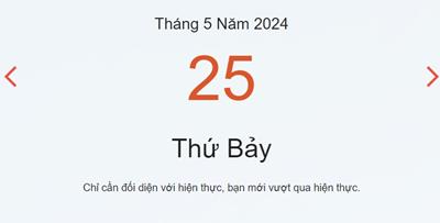 Lịch âm 25/5 - Âm lịch hôm nay 25/5 nhanh, chính xác - lịch vạn niên 25/5/2024