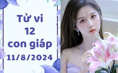 Tử vi 12 con giáp Chủ Nhật ngày 11/8/2024: Tuổi Tỵ may mắn, Tuổi Thân khó khăn