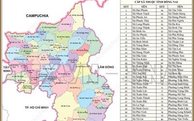 Danh sách 95 đơn vị hành chính cấp xã của tỉnh Đồng Nai năm 2025 (mới)