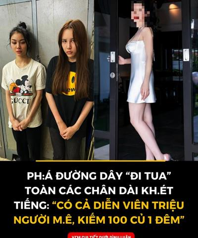 Phá đường dây “đi tua” toàn các chân dài khét tiếng: “Có cả diễn viên triệu người mê, kiếm 100 củ 1 đêm”