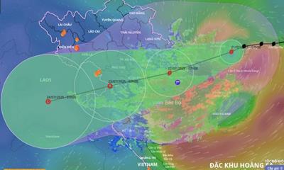 Bão Wipha có dấu hiệu mạnh trở lại khi tiến vào Vịnh Bắc Bộ