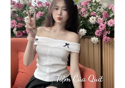 Review Áo Trễ Vai Kiểu Nơ