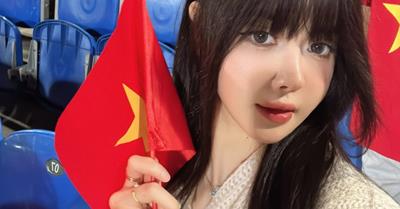Cận cảnh nhan sắc của hot girl cổ vũ U23 Việt Nam đang hot nhất trên MXH