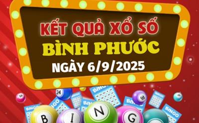 XSBP 6/9/2025 - Kết quả xổ số Bình Phước hôm nay 6/9/2025