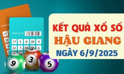 XSHG 6/9/2025 - Kết quả xổ số Hậu Giang hôm nay 6/9/2025