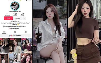 Full clip Hot 18+ Tiktoker Huyền Trang 2004 mặt xinh lộ clip chát sén show body cực nuột Part 3