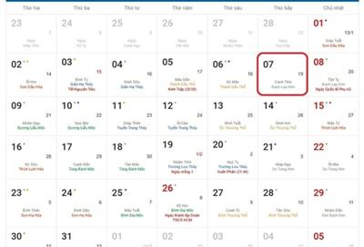 Lịch âm 7/3 - Âm lịch hôm nay 7/3 chính xác nhất - lịch vạn niên ngày 7/3/2026