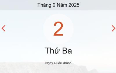 Lịch âm 2/9 - Âm lịch hôm nay 2/9 chính xác nhất - lịch vạn niên ngày 2/9/2025