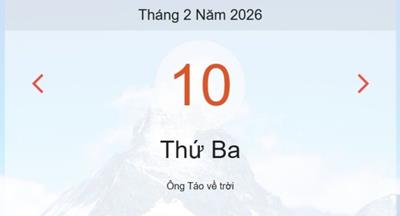 Xem lịch âm dương hôm nay 10/2
