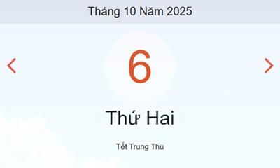 Xem lịch âm dương hôm nay 6/10
