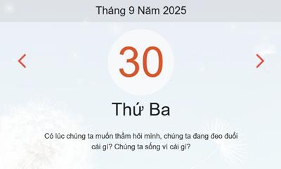 Xem lịch âm dương hôm nay 30/9
