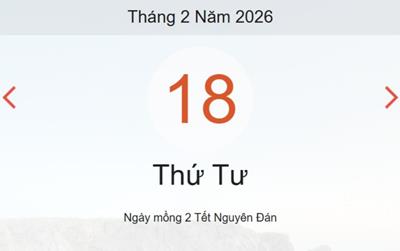 Xem lịch âm dương hôm nay 18/2