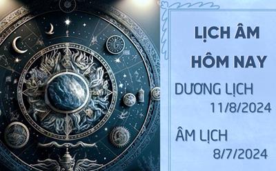 Âm lịch 11/8/2024: Xem Ngày 11 tháng 8 năm 2024 là ngày tốt hay xấu?