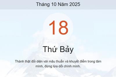 Lịch âm 18/10 - Âm lịch hôm nay 18/10 chính xác nhất - lịch vạn niên ngày 18/10/2025
