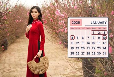 Đề xuất nghỉ Tết Dương lịch 2026 kéo dài 4 ngày liên tiếp