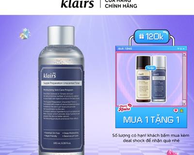 [Review] Nước hoa hồng Dear Không Mùi Dear Klairs Dưỡng Ẩm Da, Làm Mềm Da Supple Preparation Unscented 180ML