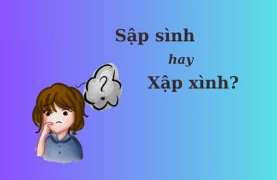 Thử thách Tiếng Việt: 'Sập sình' hay 'xập xình'?