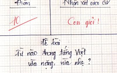 Từ nào trong Tiếng Việt vừa nặng, vừa nhẹ?