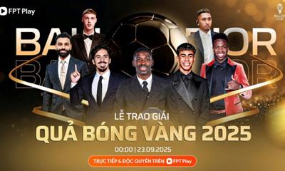 Xem TRỰC TIẾP Quả bóng vàng 2025 mấy giờ, chiếu kênh nào?