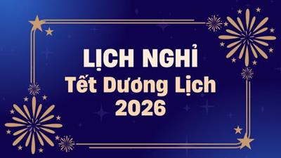 Tết Dương lịch 2026 được nghỉ mấy ngày?