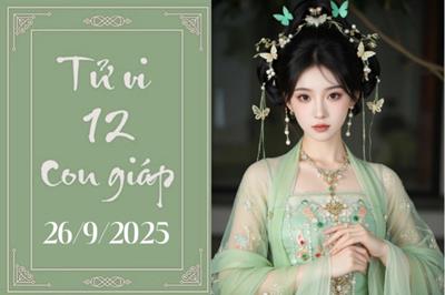 Tử vi 12 con giáp ngày 26/9: Ngọ may mắn, Mùi cần kiên nhẫn