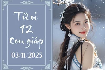 Tử vi 12 con giáp ngày 3/11: Thân đề phòng, Dậu hứng khởi