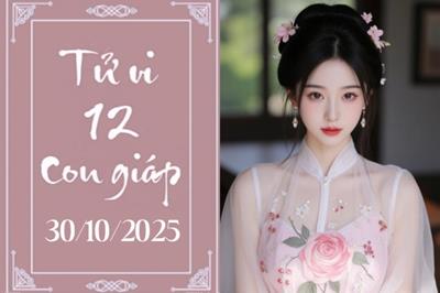 Tử vi 12 con giáp ngày 30/10: Mão rực rỡ, Tuất chững lại