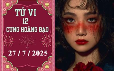 Tử vi 12 cung hoàng đạo hôm nay ngày 27/7/2025: Nhân Mã thuận lợi, Ma Kết ổn định