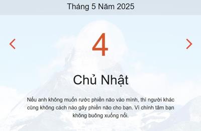 Lịch âm 4/5 - Âm lịch hôm nay 4/5 chính xác nhất - lịch vạn niên ngày 4/5/2025