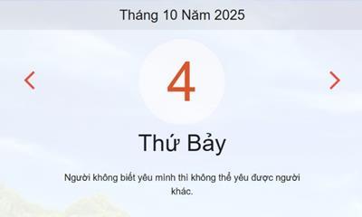 Xem lịch âm dương hôm nay 4/10