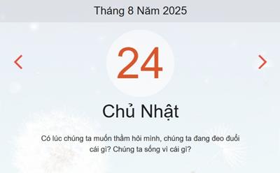 Lịch âm 24/8 - Âm lịch hôm nay 24/8 chính xác nhất - lịch vạn niên ngày 24/8/2025