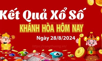 XSKH 28/8 - Kết quả xổ số Khánh Hòa hôm nay ngày 28/8/2024 - Xổ số Khánh Hòa hôm nay