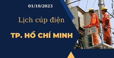 [Cập nhật] Lịch cúp điện hôm nay 01/10/202 tại TP.HCM ngày