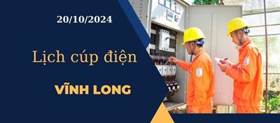 Lịch cúp điện hôm nay tại Vĩnh Long ngày 20/10/2024