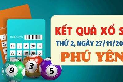 Kết quả xổ số Phú Yên hôm nay 27/11 - XSPY 27/11/2023 - Xổ số Phú Yên thứ 2 ngày 27 tháng 11 năm 2023