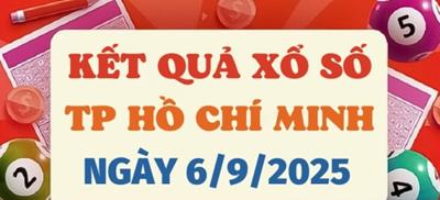 XSHCM 6/9/2025 - Kết quả xổ số Hồ Chí Minh hôm nay 6/9/2025