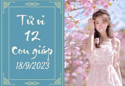 Tử vi 12 con giáp hôm nay ngày 18/9/2023: Tỵ may mắn, Hợi bất ngờ