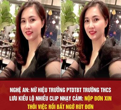 Clip hiệu trưởng trường thcs ở nghệ an