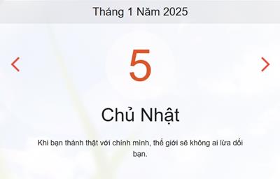 Lịch âm 5/ chính xác nhất - Âm lịch hôm nay 5/1 - lịch vạn niên ngày 5/1/2025