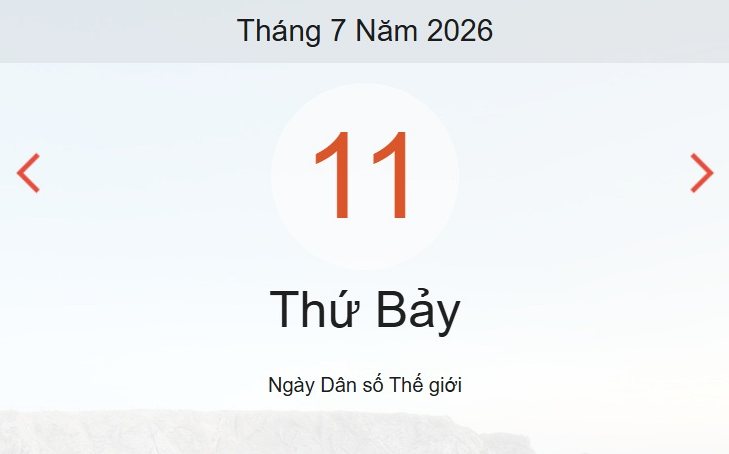 Xem lịch âm dương hôm nay 11/7: Giờ hoàng đạo, hướng xuất hành và những điều cần lưu ý