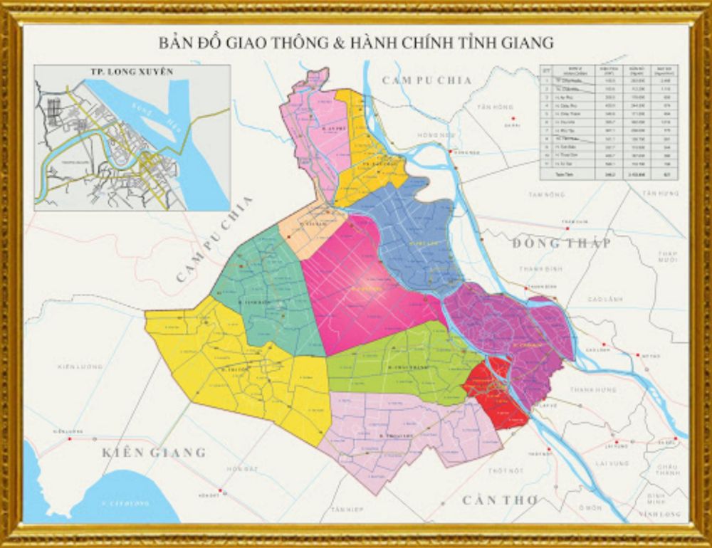 Bản đồ giao thông An Giang