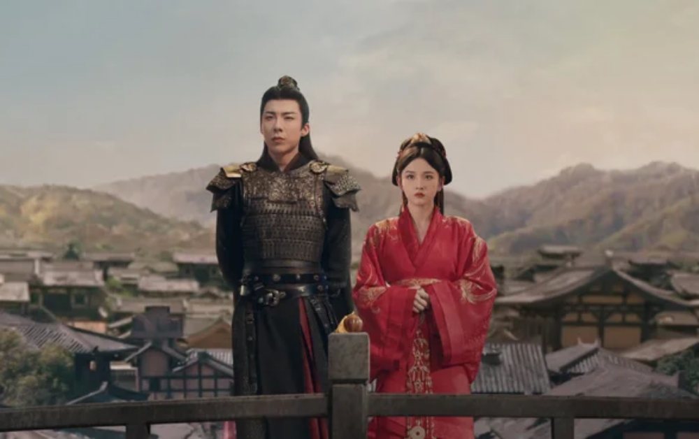 Khom Lưng - Tống Tổ Nhi và Lưu Vũ Ninh (Ảnh: Weibo). 